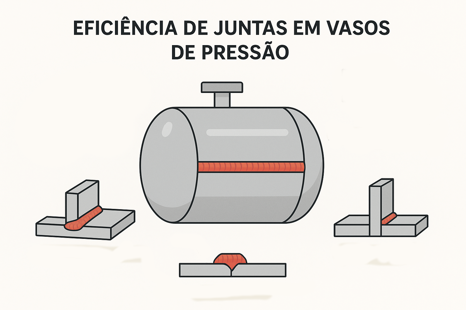 Eficiência de Juntas em Vasos de Pressão